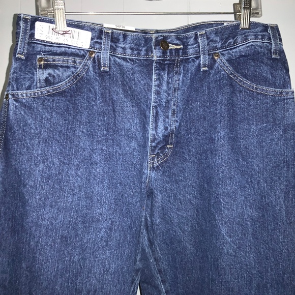Dickies Relaxed Fit Straight leg Carpenter Jeans Sz 34x34 blue denim - Picture 2 of 6